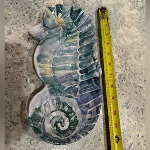 Seahorse plate platter